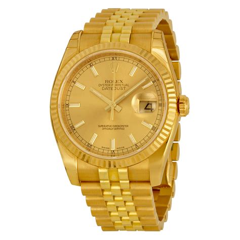 yellow rolex watch